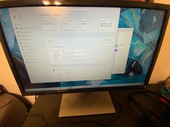 Dell Gaming PC, Screen, Headphones, Keyboard, Mouse, Desk, Chair