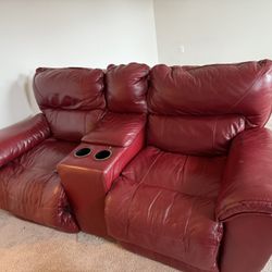 Red Recliner Land Two Seater Couch