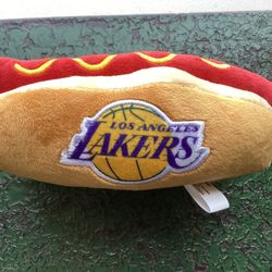 NBA Hotdog Plush Toy for Dogs & Cats Cute Plush Dog Toy with Squeaker