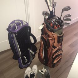 Golf clubs, golf bags, golf shoes, golf clubs, and golf equipment