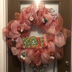 Hugh 30 in Christmas Wreath With Lights
