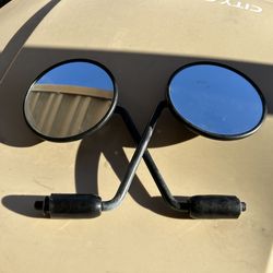 Vintage Yamaha Motorcycle Mirror Set – OEM Style
