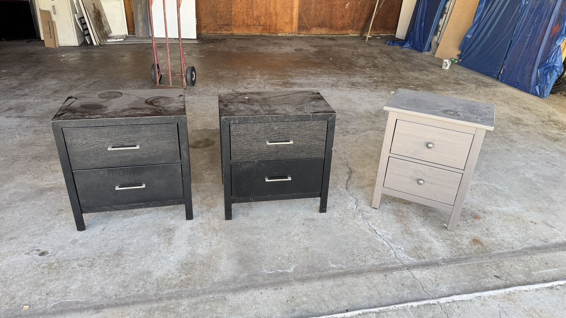 Used 3 Wooden Nightstands in Working and in Excellent Condition - just need to wipe them down easily