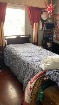 Twin all wood bed