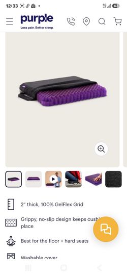 Purple GelFlex Grid Seat Cushion