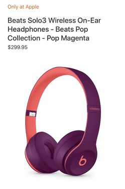 Beats Solo3 Wireless On-Ear Headphones - Beats Pop Collection