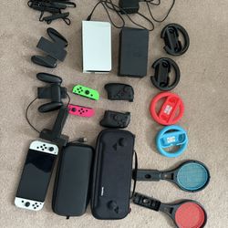 Nintendo Switch OLED With Tons Of Accessories