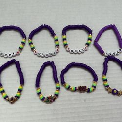 Mardi Gras Bracelet