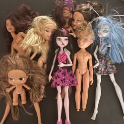 monster high bratz doll lot