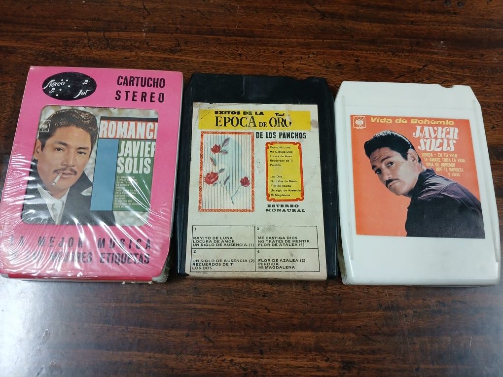 Javier Solis Trio Los Panchos 8 Track Tapes Spanish Latin Musica Eight Track Mexico