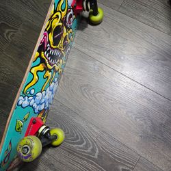 Complete Skateboard with Graphic Deck
