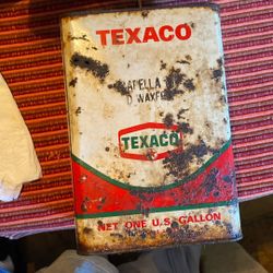 Old Texaco One Gallon Gas Can