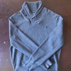 Grey Polo Sweater (Small)
