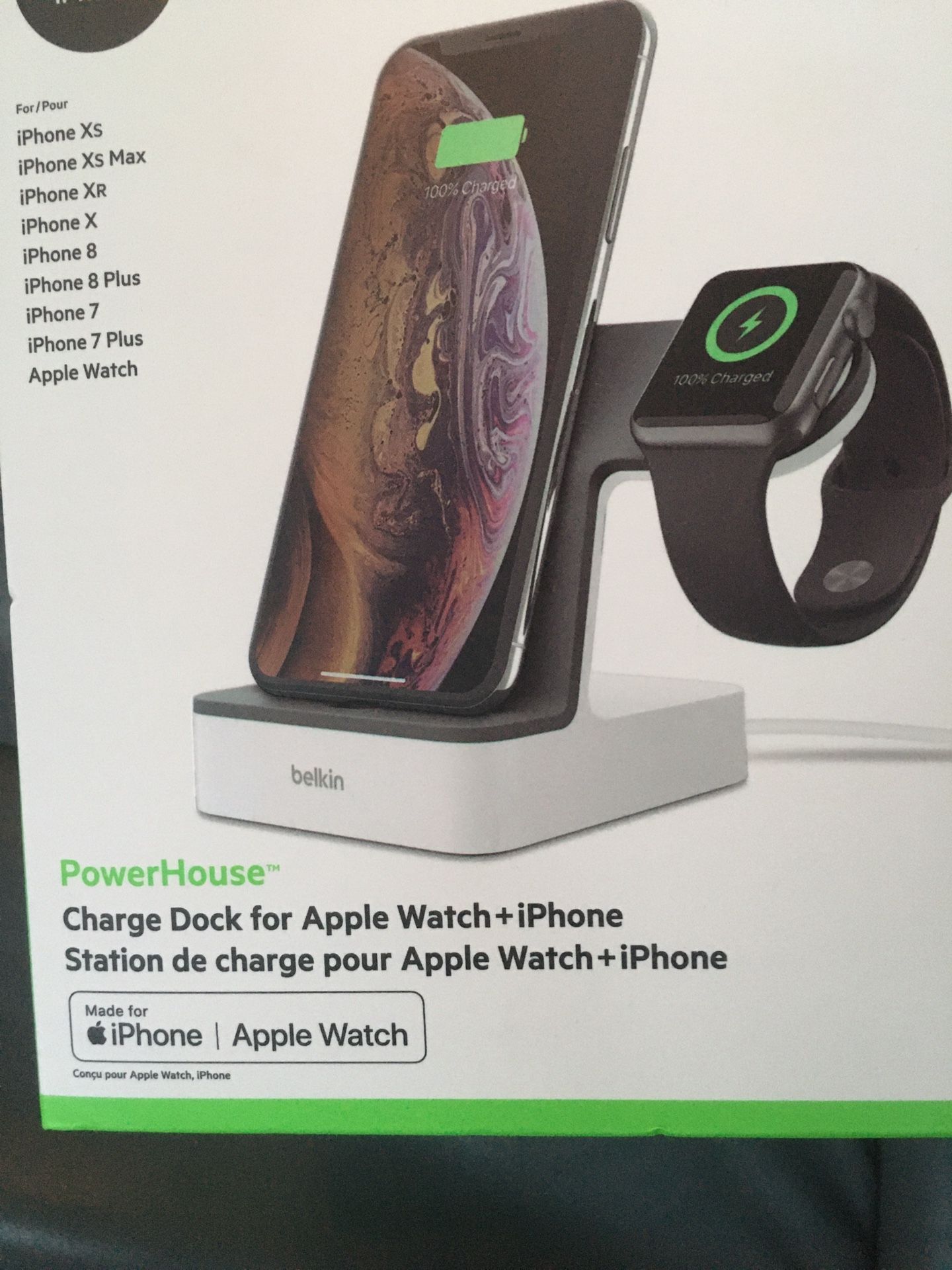 PowerHouse™ 2-in-1 iPhone & Apple Watch Charging Dock