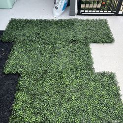 Topiary Faux Hedge Backyard Grass Wall 