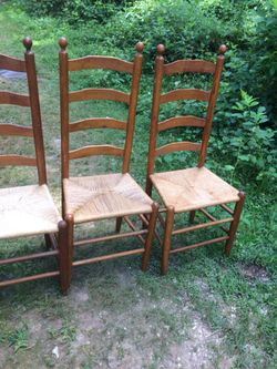 Ladder back chairs