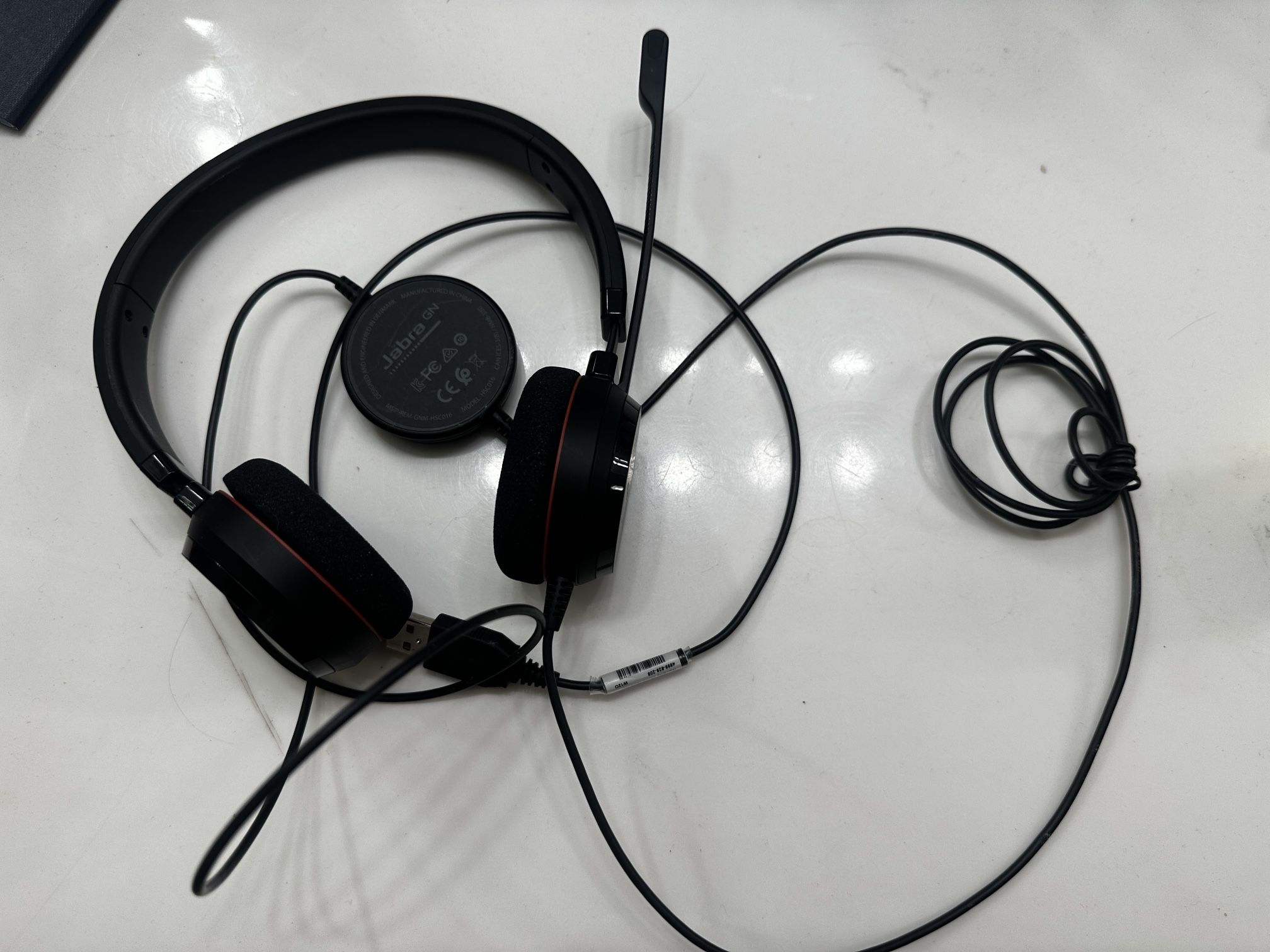 Jabra Evolve 20 UC Wired Headset, Stereo Professional Telephone Headphones for Greater Productivity, Superior Sound for Calls and Music, USB Connectio