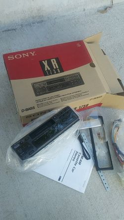 Sony D-Bass. XR 1750 fm/am. Cassette car stereo. New