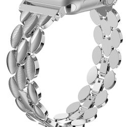 Elegant Metal Strap Compatible with Apple Watch Band 42mm 44mm 45mm 46mm 49mm Metal Fashion Women Replacement Strap Bracelet for iWatch Series 