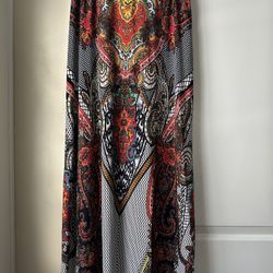 Patterned Maxi Skirt