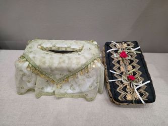 🏠 Decorative Tissue Box Covers Set (2)