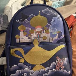 Loungefly Aladdin Mini Backpack And Wallet