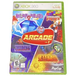 Pop Cap Arcade Vol 1 Bejeweled 2 Zuma Feeding Frenzy Xbox 360 Complete