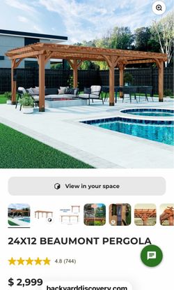 24X12 BEAUMONT PERGOLA