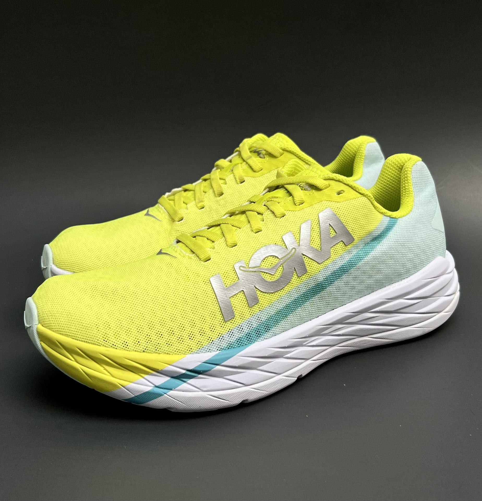 HOKA One One Rocket X Unisex Running Shoes Yellow/Blue