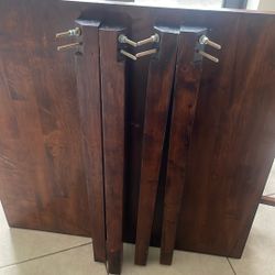 Table and Chairs heavy Wood Excellent 