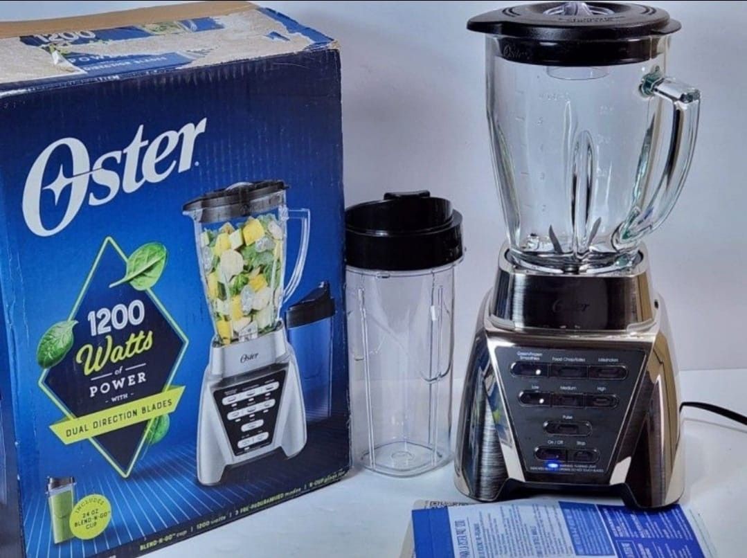 Oster Blender Pro 1200 with Glass Jar, 24 Ounce Smoothie Cup