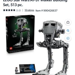 LEGO Star Wars AT-ST Walker Building Set, 513 pc.