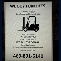 Forklift Buyer Any Type
