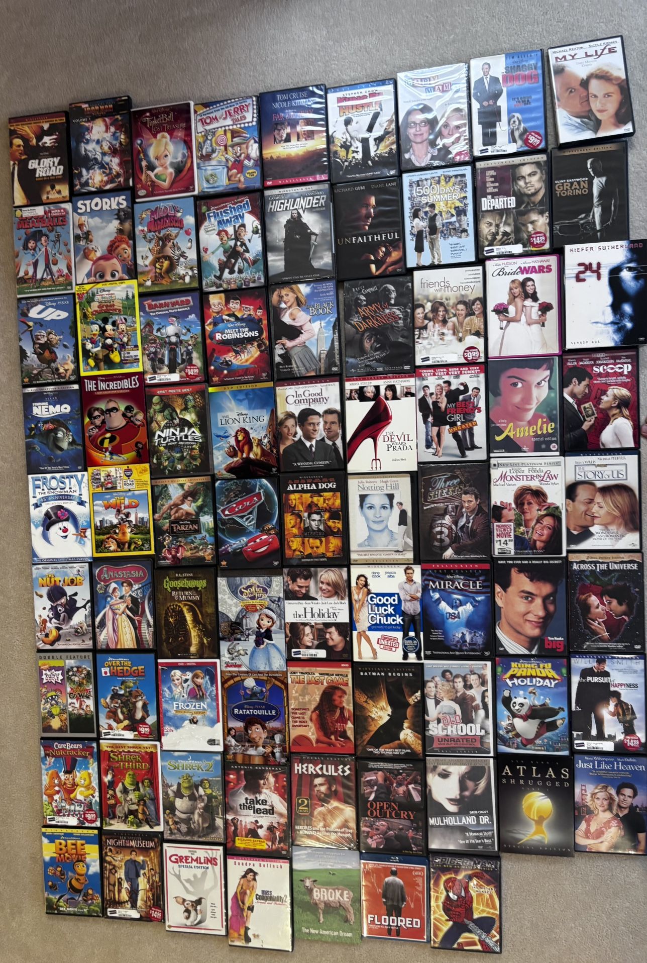 80 DvD’s With DVD Player