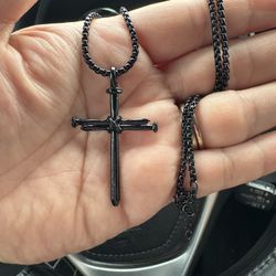 Beautiful Cross With 2 Nails 