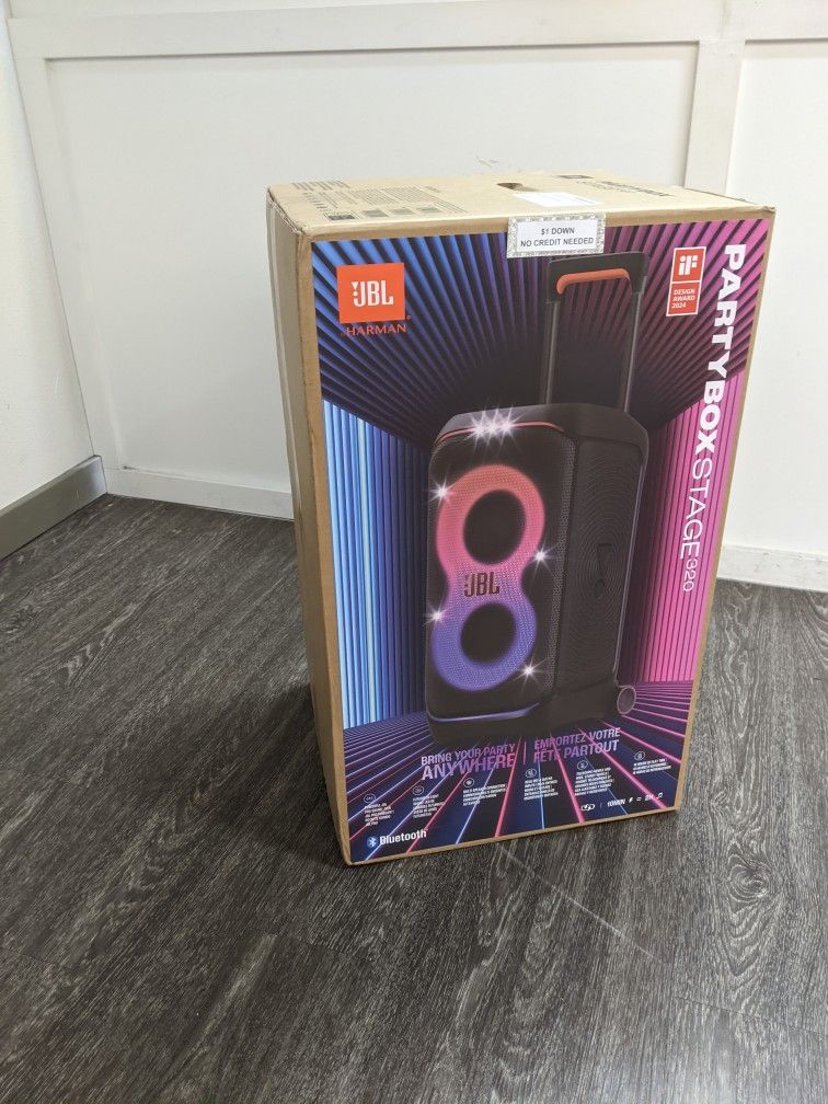 Jbl PartyBox 320 Bluetooth Speaker New - Pay $1 today and pay the rest later -