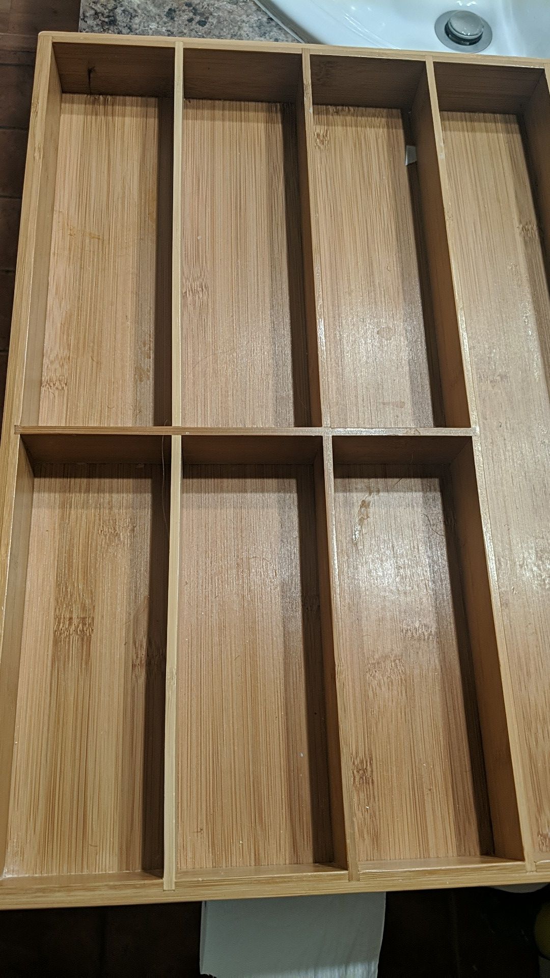 Bamboo drawer divider excellent condition