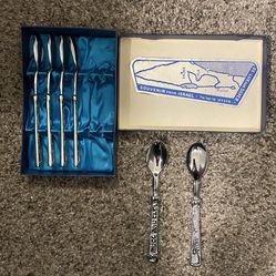 New. Set of six pure silver spoons from Israel