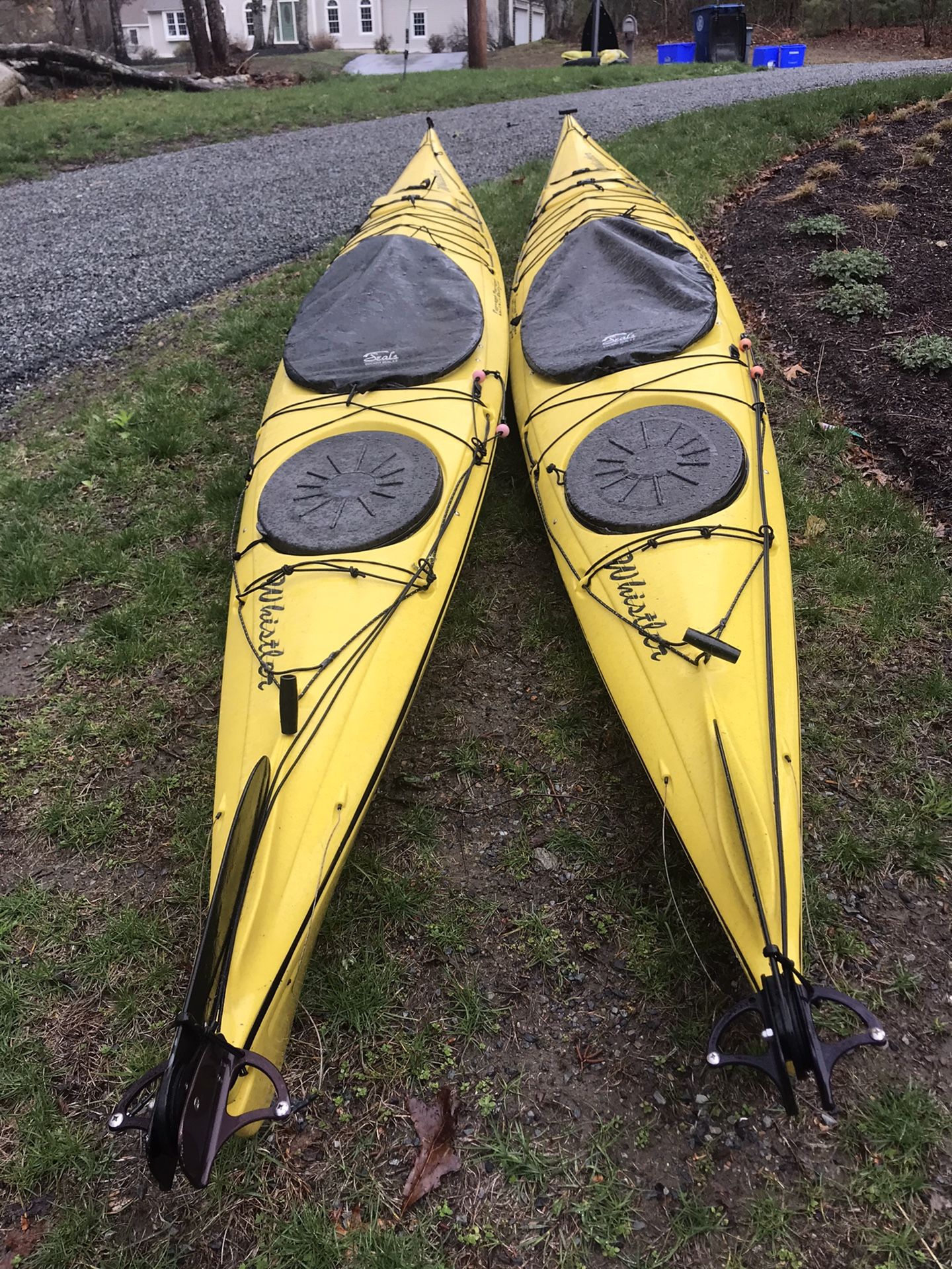 (2) Current Designs Whistler Kayaks with Rudders