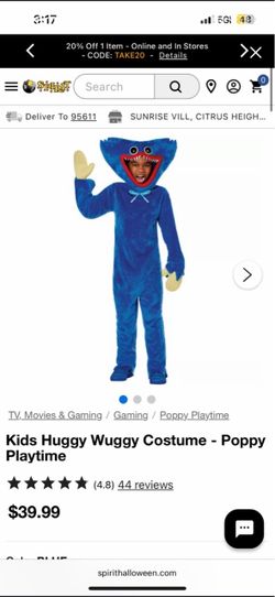 Huggy Wuggy boy costume size 6/8