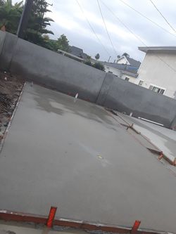 Concrete washed