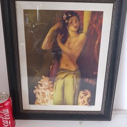 Set Of 3 Vintage John Kelly Signed Hawaiian Litho 12x9 Prints In 17x14 Matted Frames Under Glass