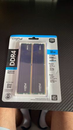 Crucial DDR4 desktop memory 32 GB
