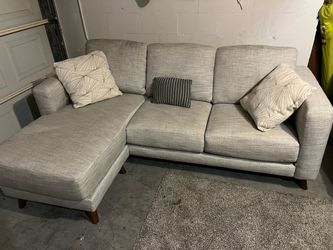 Free Delivery Gray Sectional Sofa with Chaise