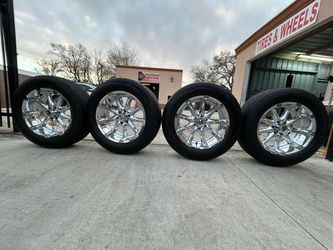 275-60-20 Used tires with New Rims for sale
