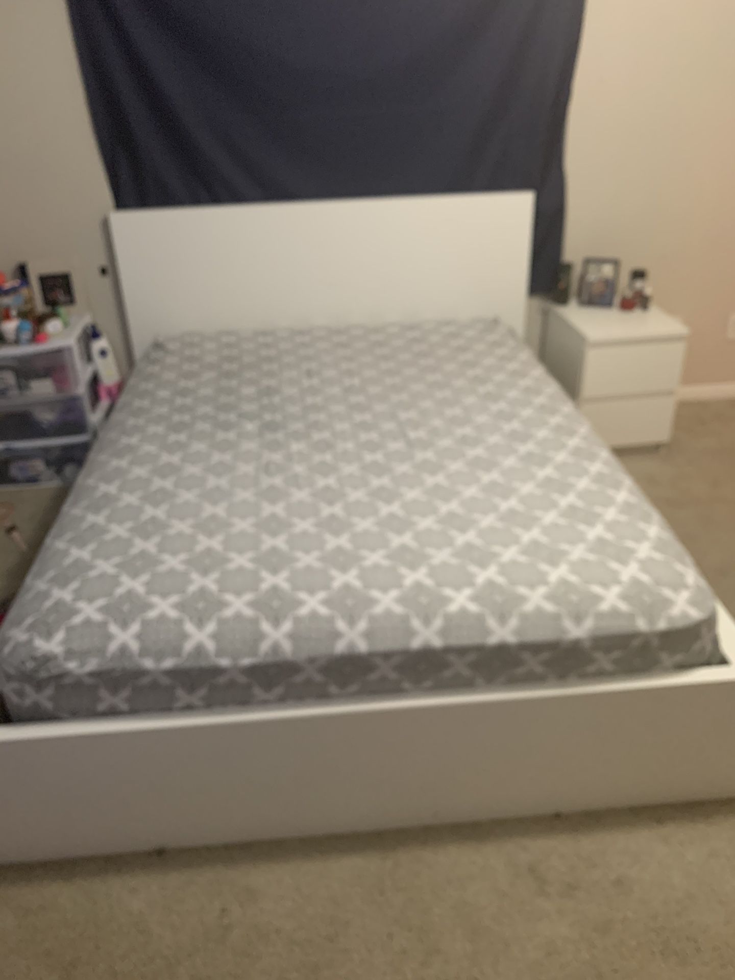 queen size; with mattress