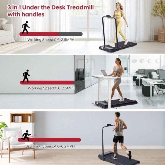 Brand new Honpigeon Walking Pad Treadmill with Remote Control & Optional Handle Bar