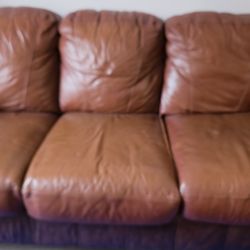 Leather Sofa & Loveseat
