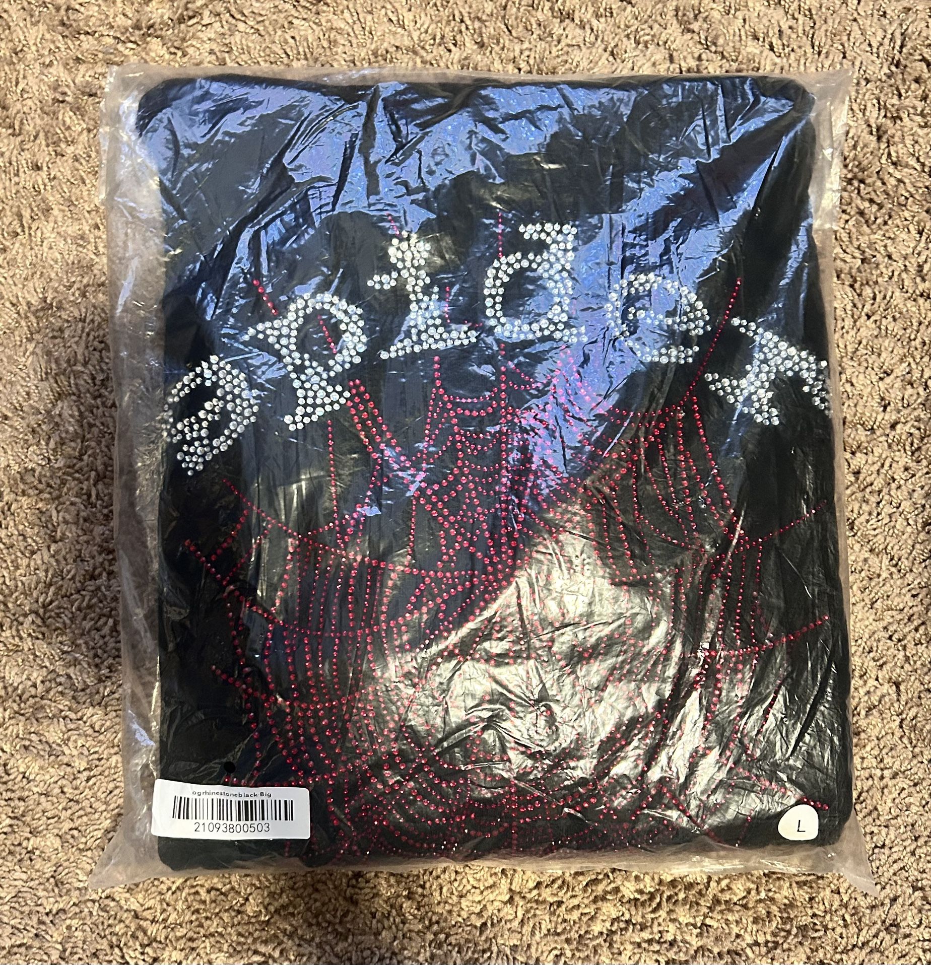 Authentic Sp5der Rhinestone OG Web V2 Hoodie