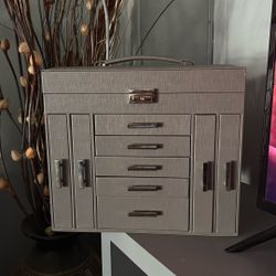 New Beautiful Gray Jewelry Box 